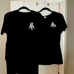 Mr. & Mrs. t-shirts